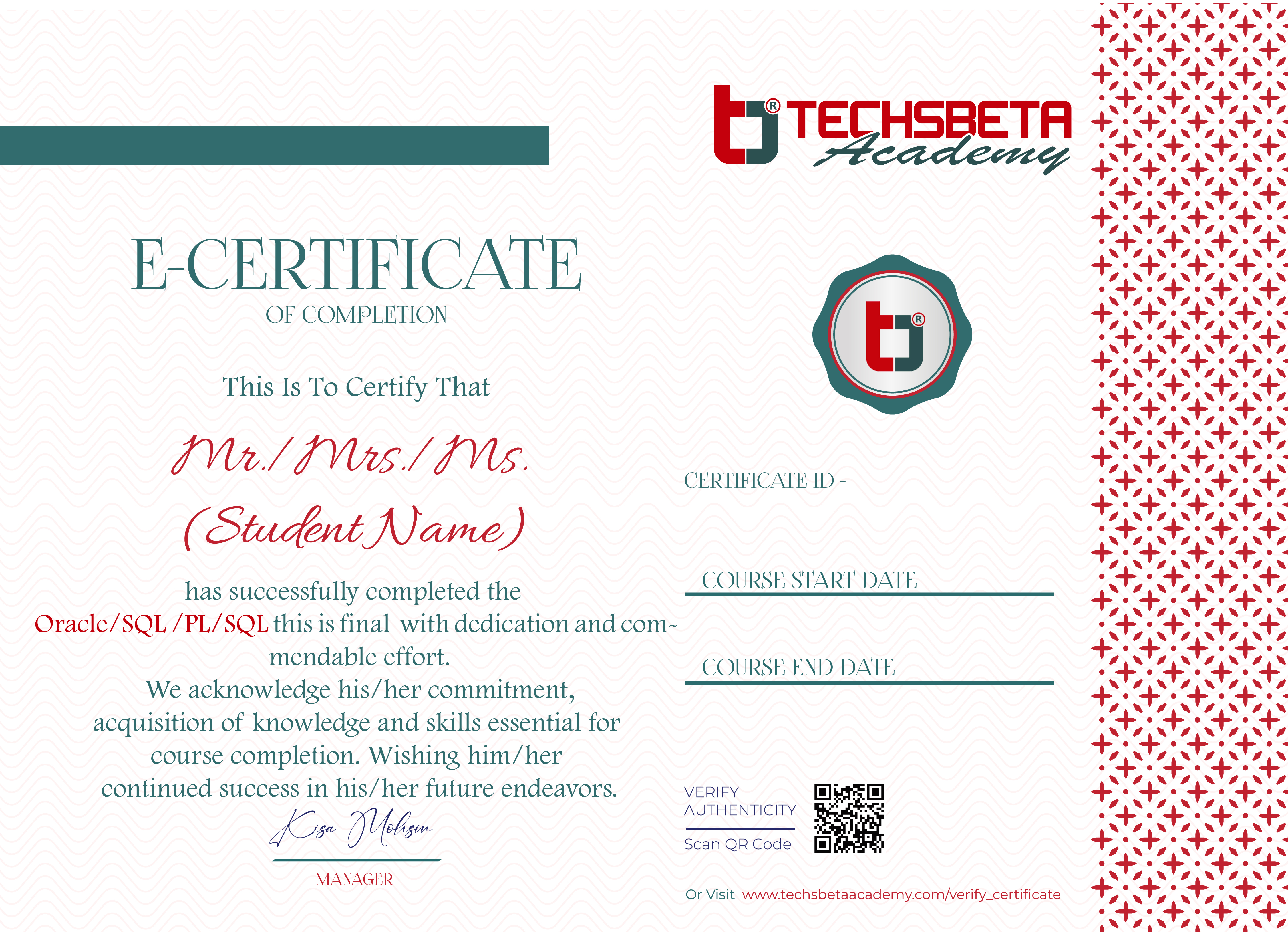 Certificate
